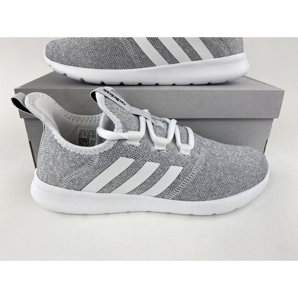 Adidas Cloudfoam Pure 2.0 Gray White Women's Sneakers Shoes Running H04756 - Picture 4 of 12